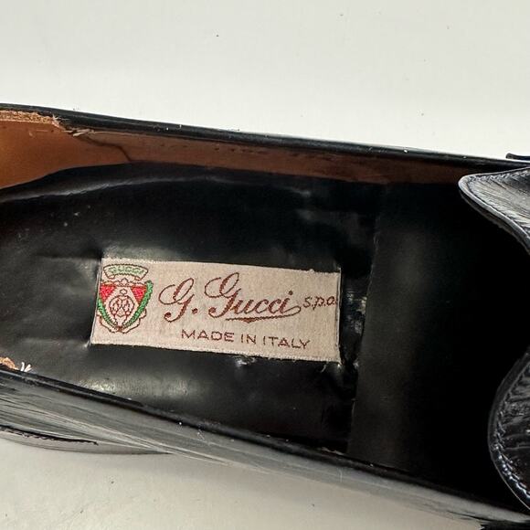 Vintage Gucci Men's loafers black size EU 44.5 US 11.5 - Picture 4 of 16